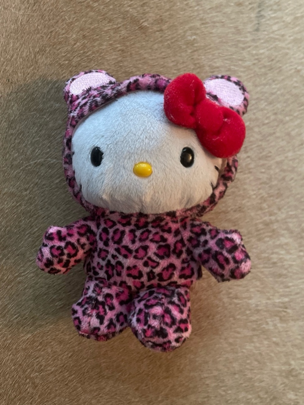 Hello Kitty Pink Leopard Plush
